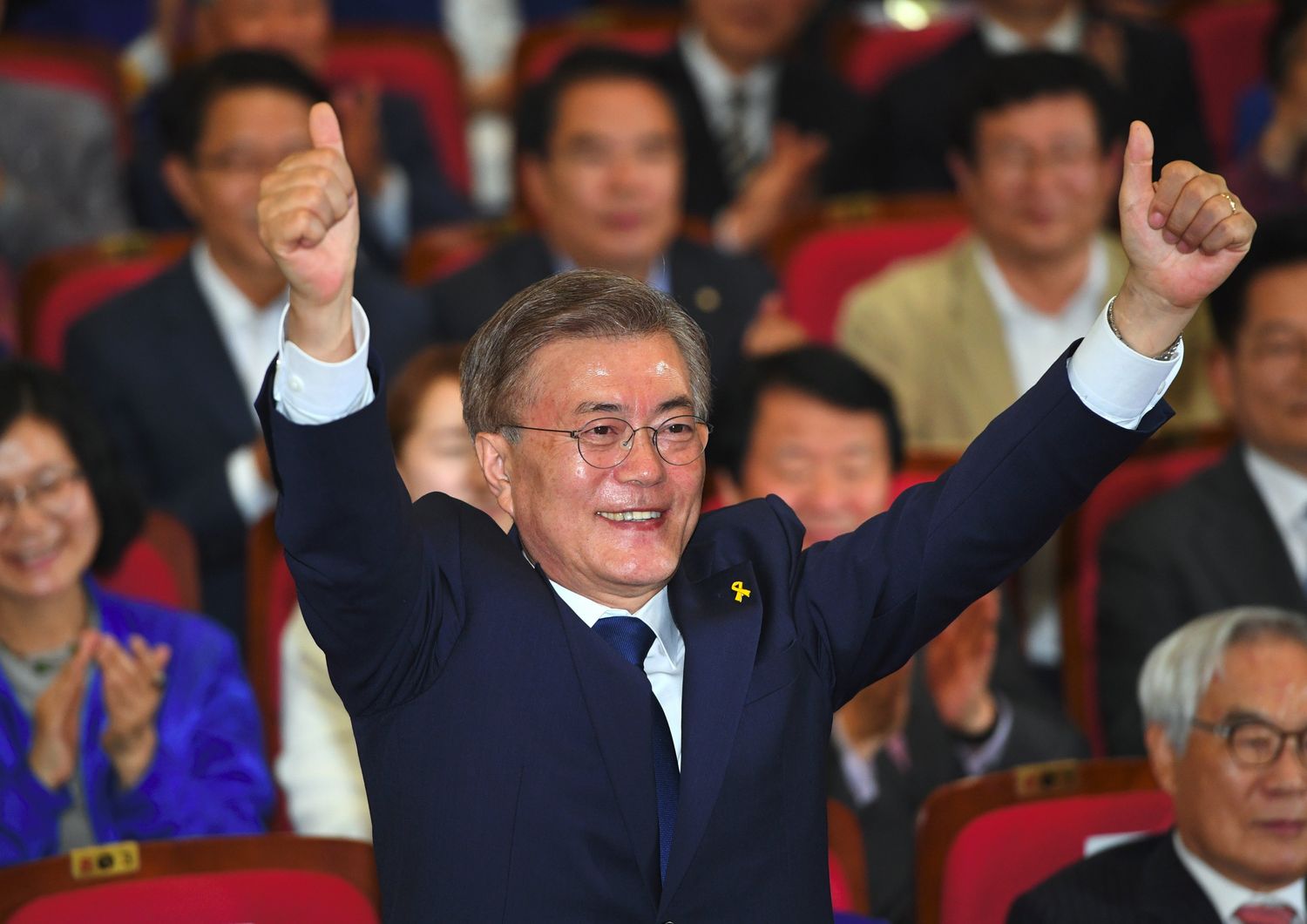 &nbsp;Il presidente sudcoreano Moon Jae-In (Afp)