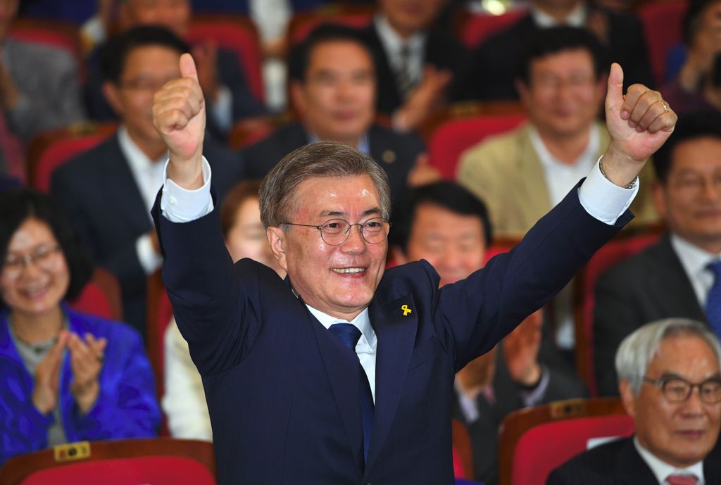 &nbsp;Il presidente sudcoreano Moon Jae-In (Afp)