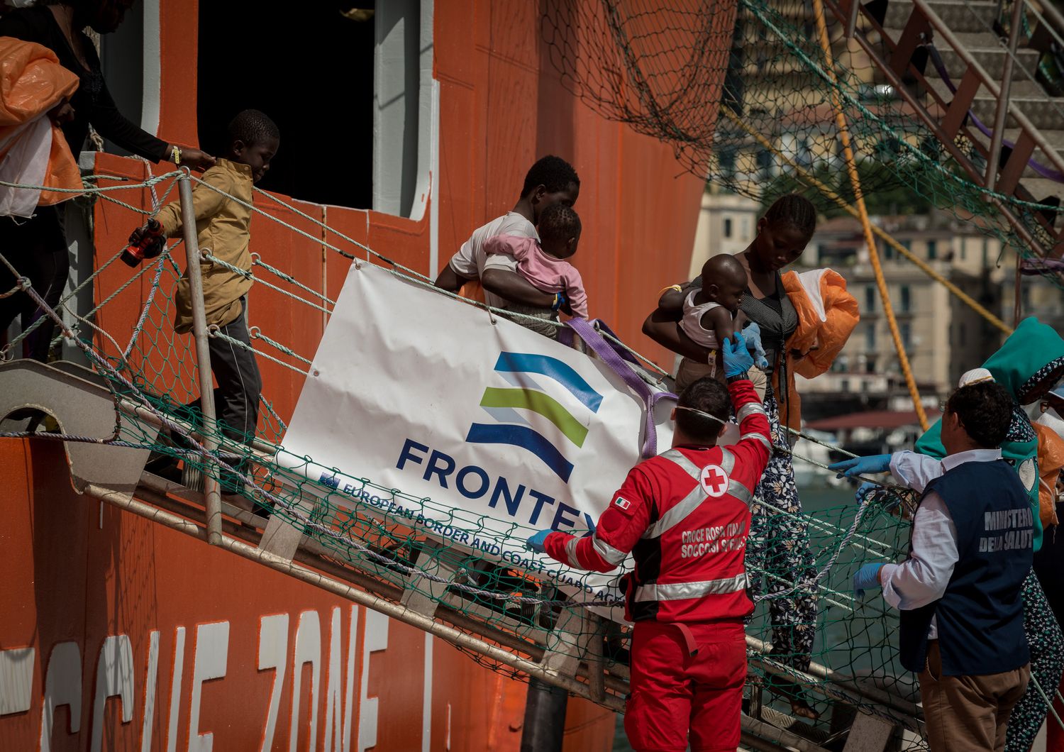 Immigrati sbarchi Frontex (foto Agf)