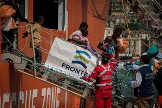 Immigrati sbarchi Frontex (foto Agf)