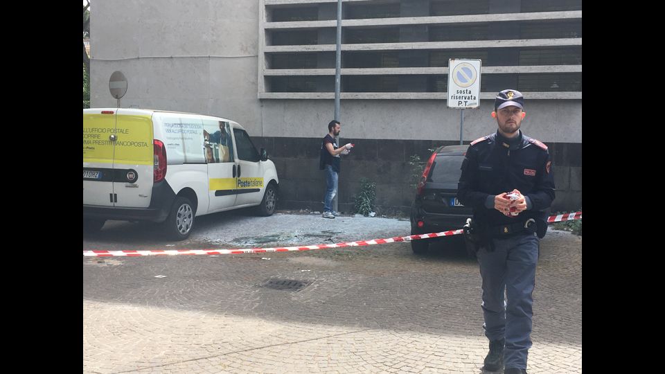 &nbsp;Esplosione a Roma, via Marmorata, Aventino - Piramide (foto di Sonia Montrella)&nbsp;