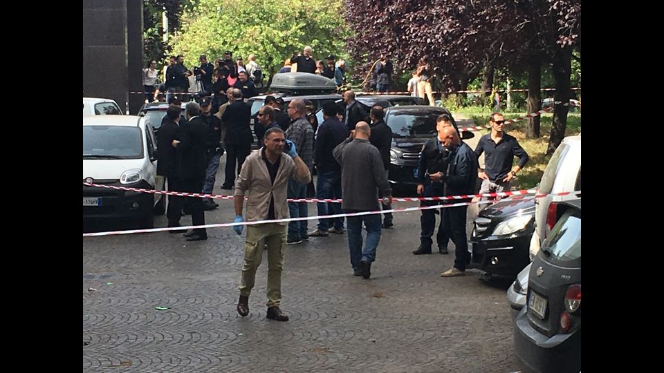 Esplosione a Roma, via Marmorata, Aventino - Piramide (foto di Sonia Montrella)&nbsp;