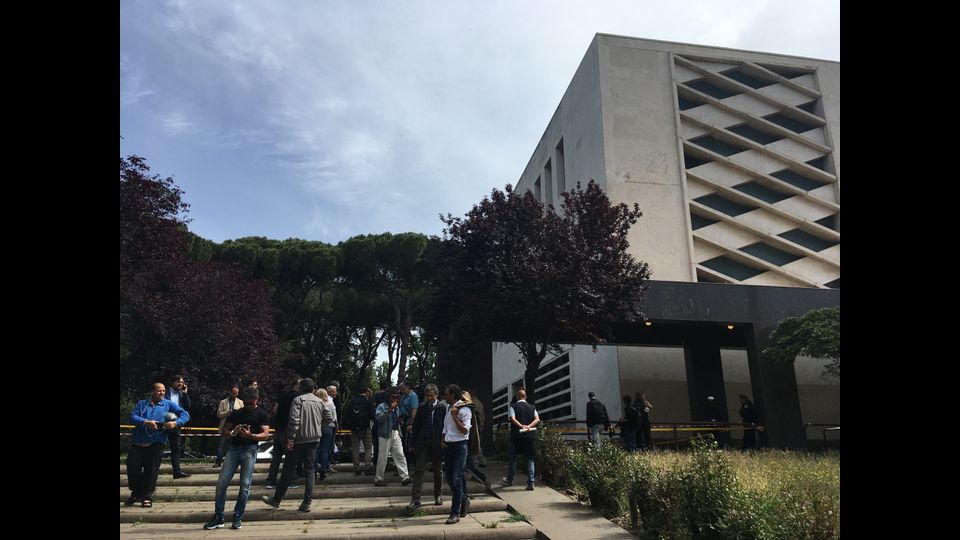 Esplosione a Roma, via Marmorata, Aventino - Piramide (foto di Sonia Montrella)&nbsp;