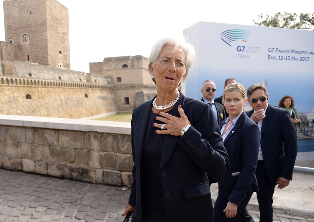 &nbsp;Christine Lagarde al G7 Finanze di Bari