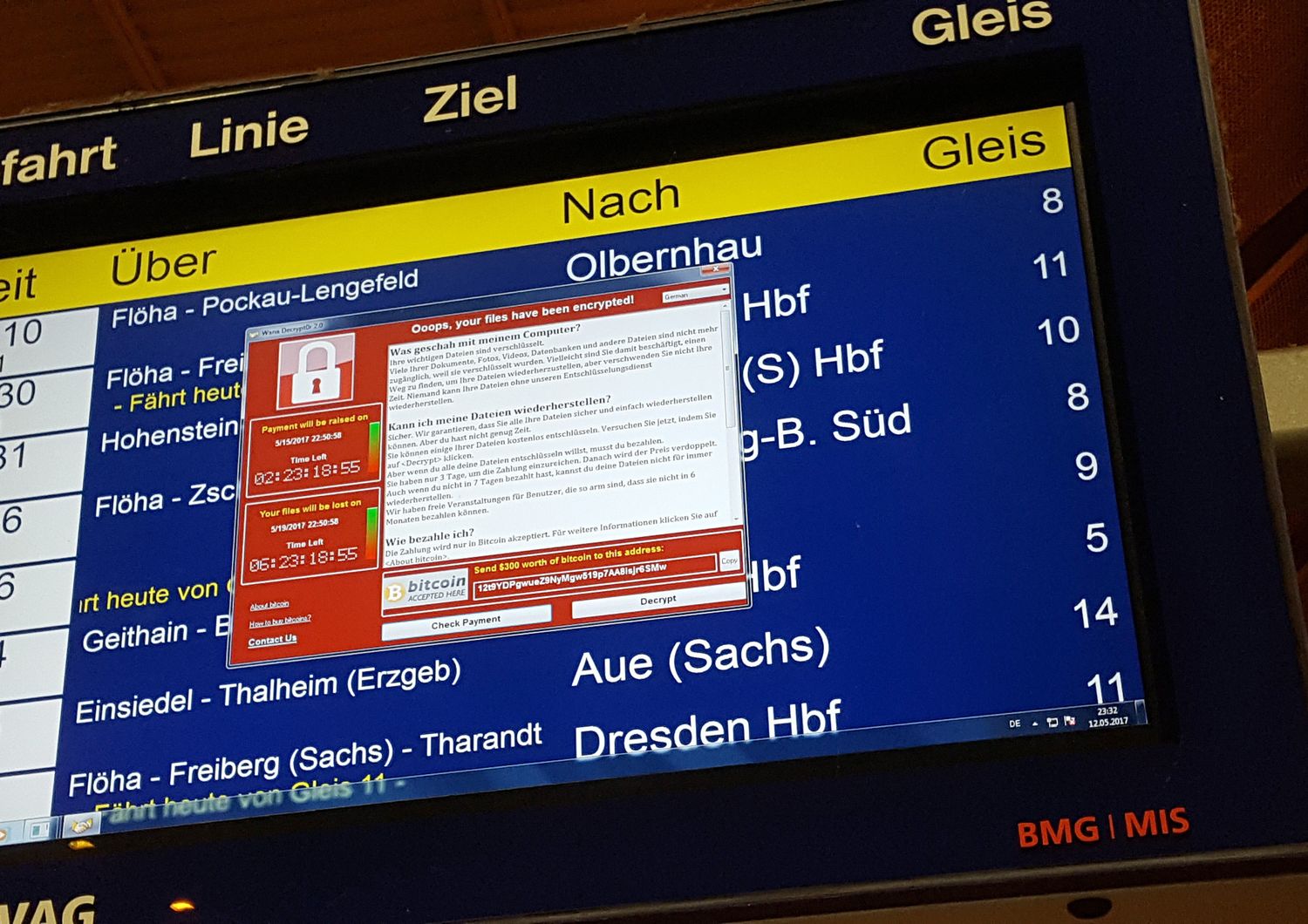 &nbsp;Ramsonware cyberattacco pirateria informatica wannacry Germania (Afp)