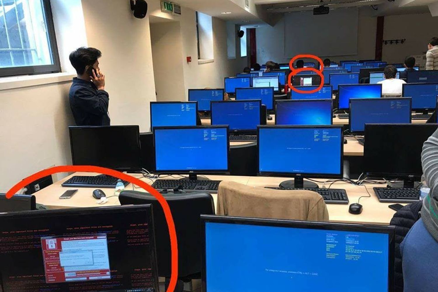 &nbsp;Ramsonware cyberattacco pirateria informatica wannacry (Fb)