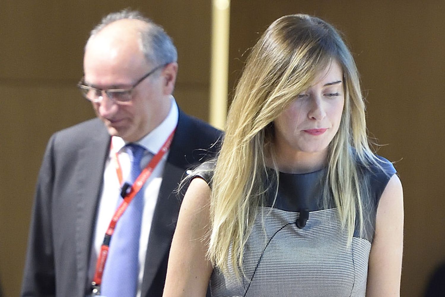 &nbsp;Federico Ghizzoni Maria Elena Boschi (Agf)