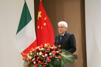 &nbsp;Sergio Mattarella in Cina (Afp)