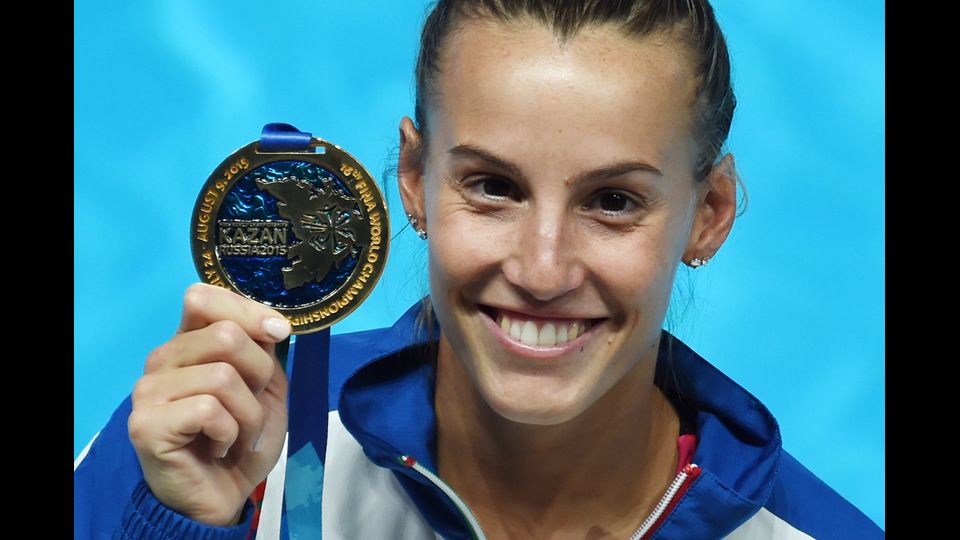 Tania Cagnotto, medaglia d'oro ai Mondiali di Kazan 2015 (Russia)  (Afp)