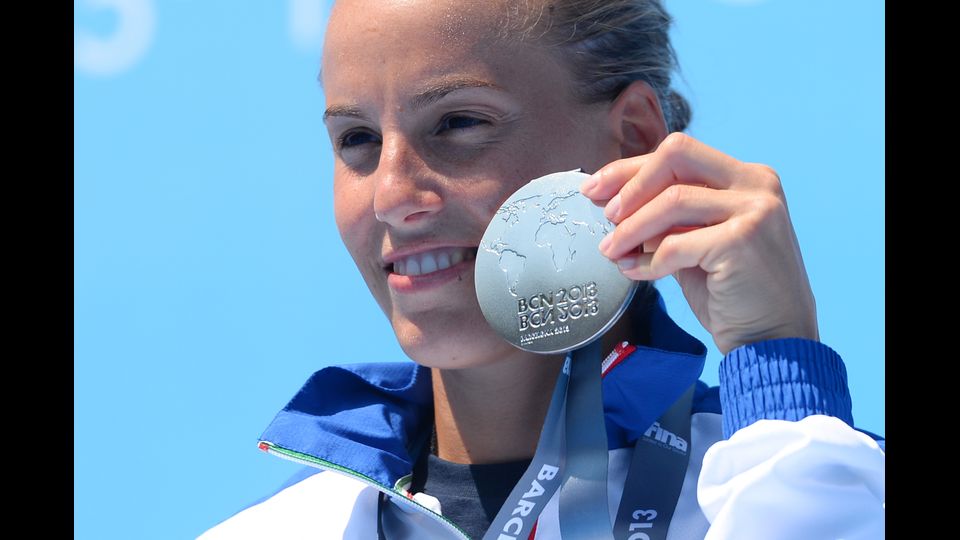 &nbsp; Tania Cagnotto, medaglia d'argento Campionati Mondiali FINA a Barcellona 2013 &nbsp;(Afp)