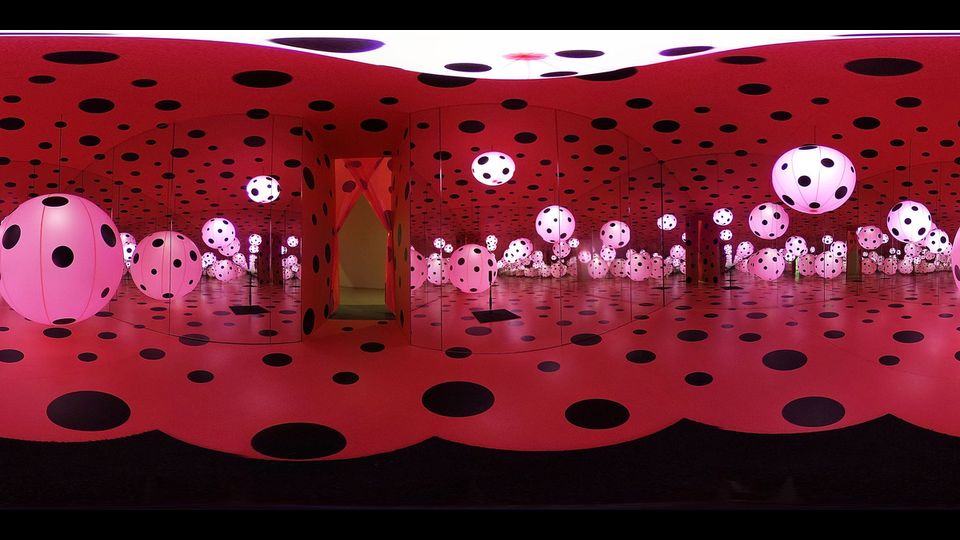 &quot;Love Transformed into Dots&quot; l'opera di Yayoi Kusama al Hirshhorn Museum March di Washington. Alex Wong/Getty&nbsp;
