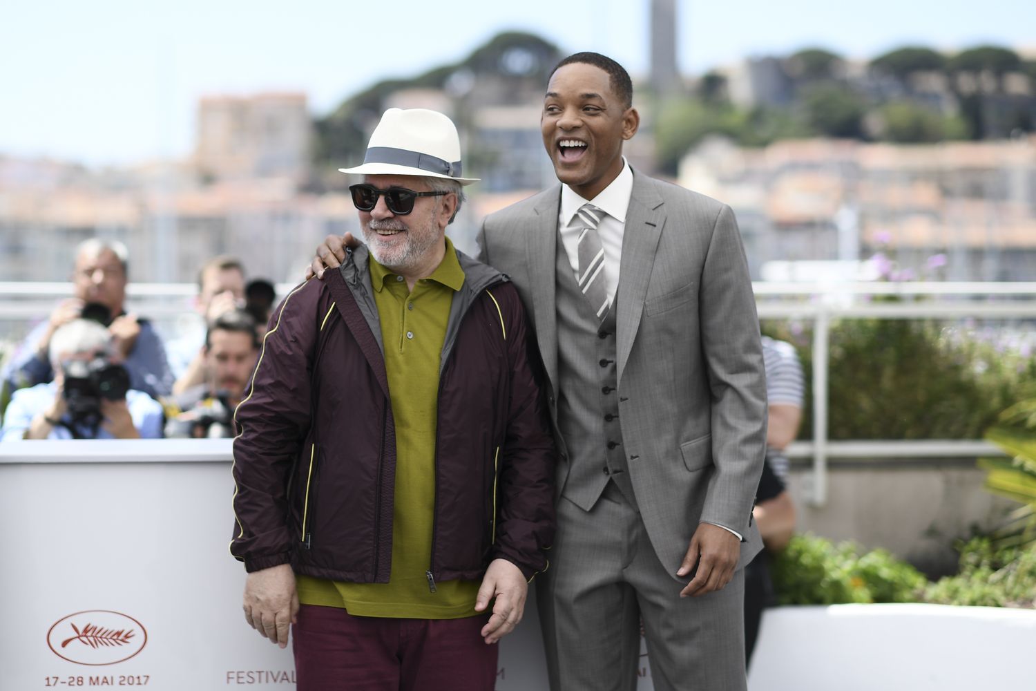 &nbsp;Pedro Almodovar e Will Smith (Afp)