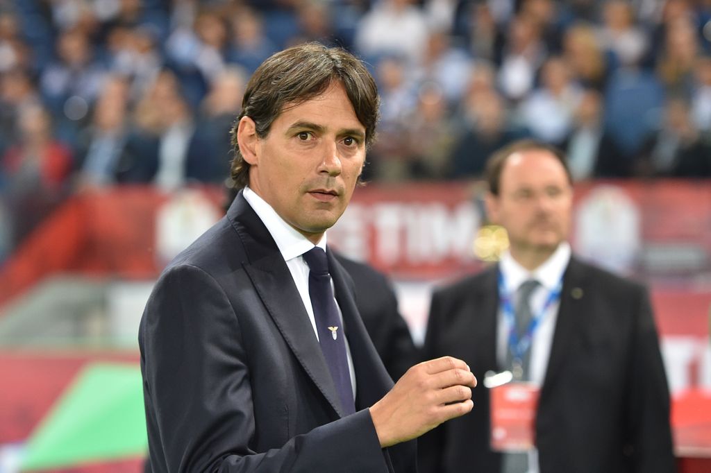 L'allenatore della Lazio, Simone Inzaghi. (Afp)