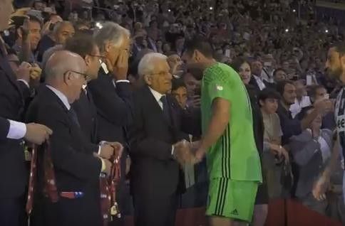 &nbsp;Mattarella premia Juve Coppa Italia (vista video)