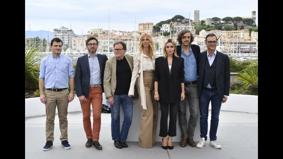La giuria della 70esima edizione del Festival di Cannes a Cannes (Afp)