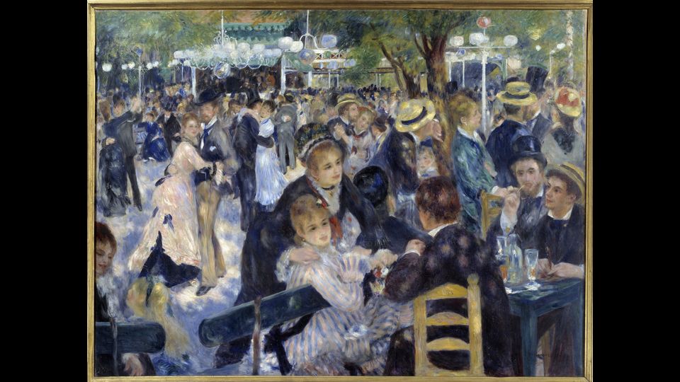 Bal du moulin de la Galette, di Pierre Auguste Renoir, uno dei simboli dell&rsquo;impressionismo &egrave; stato venduto a 143,9 milioni di dollari. Il celebre dipinto ritrae un&rsquo;immagine iconica della Belle Epoque (Afp)