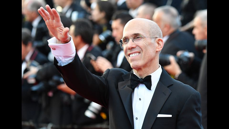 &nbsp;Il produttore statunitense Jeffrey Katzenberg alla proiezione del film &quot;Okja&quot; (Afp)
