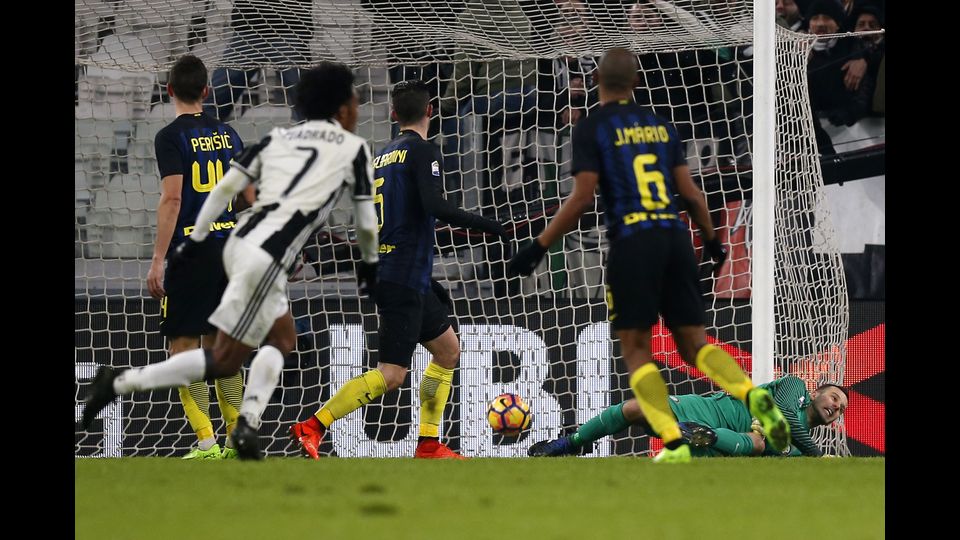 Cronistoria del campionato:&nbsp;5 febbraio 2017Juan Cuadrado segna un gol durante la partita con l'Inter. La Juventus vince 1 a 0. (Afp)&nbsp;