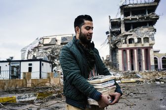 &nbsp;Le rovine dell'universit&agrave; di Mosul