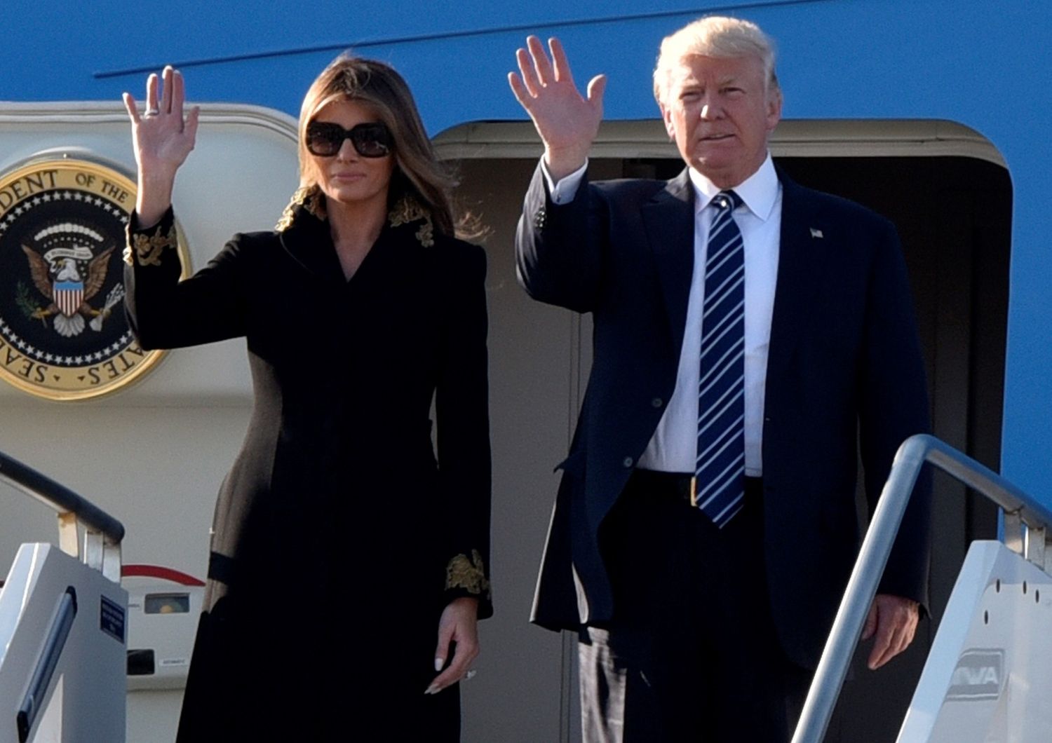 &nbsp;Donald e Melania Trump