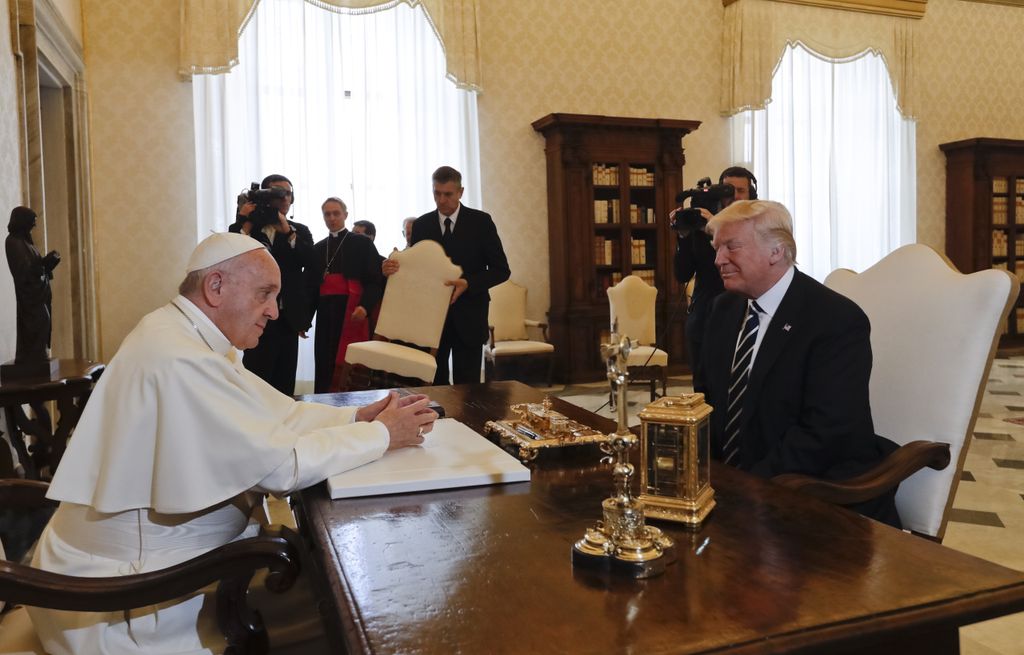Trump - Papa Francesco (Afp)&nbsp;
