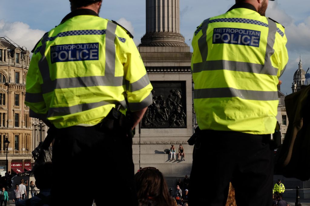 Attacco a Manchester, la polizia britannica pattuglia Trafalgar Square (Afp)