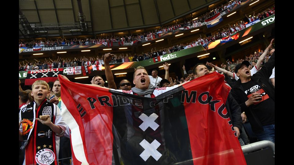 &nbsp; UEFA Europa League, Ajax Amsterdam contro Manchester United (Afp)