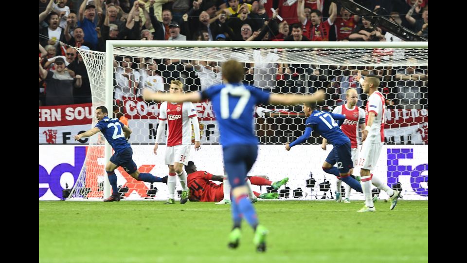 &nbsp; UEFA Europa League, Ajax Amsterdam contro Manchester United (Afp)
