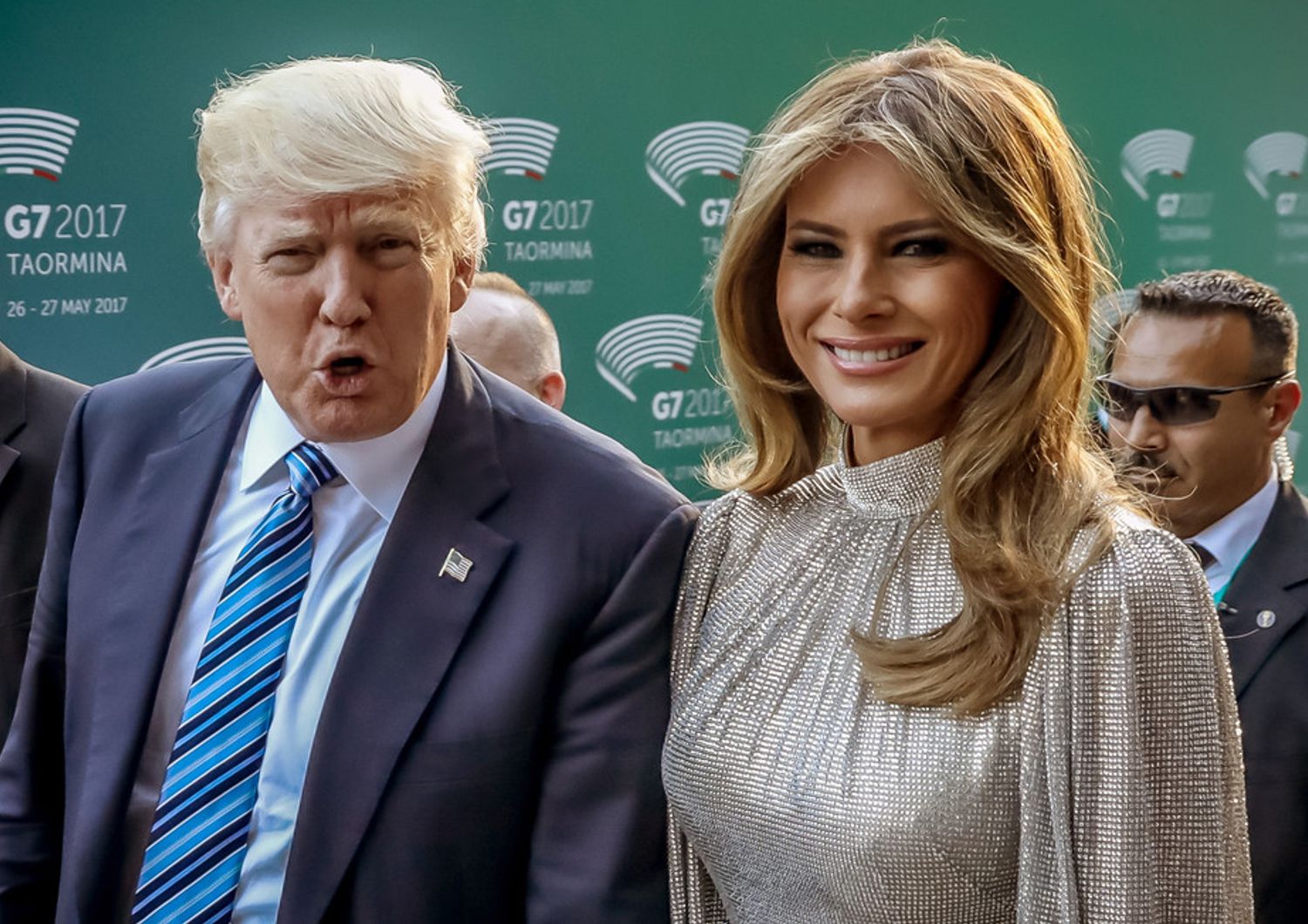 Donald Trump e sua moglie Melania (AFP) &nbsp;