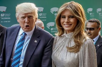 Donald Trump e sua moglie Melania (AFP) &nbsp;