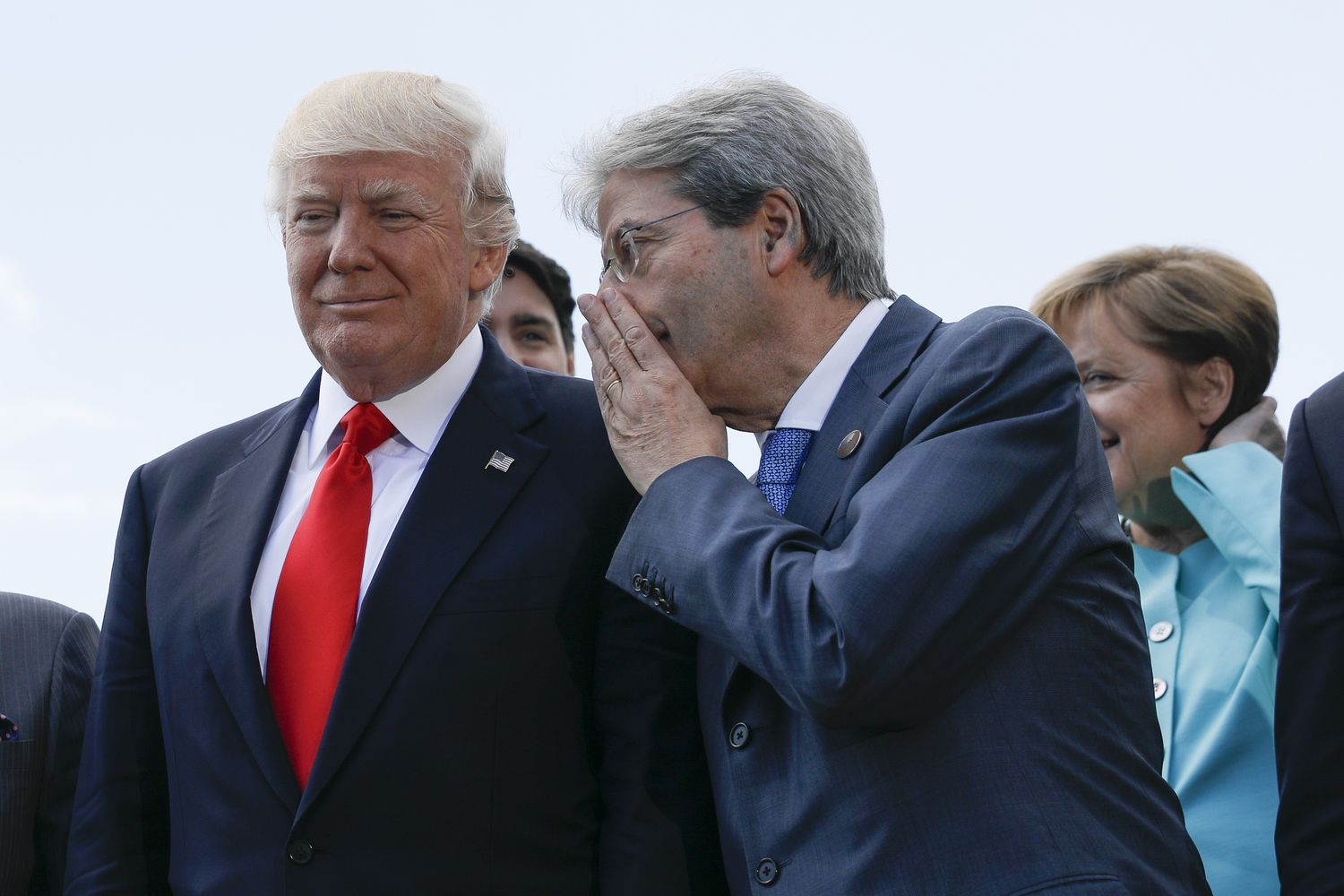 &nbsp;Donald Trump e Paolo Gentiloni
