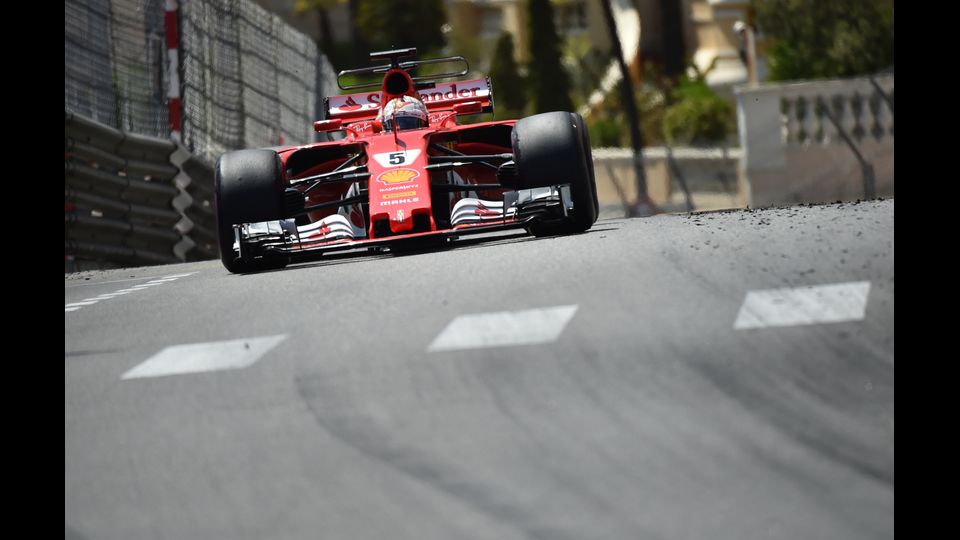 &nbsp;F1 Monaco Montecarlo, la monoposto di Sebastian Vettel (Afp)
