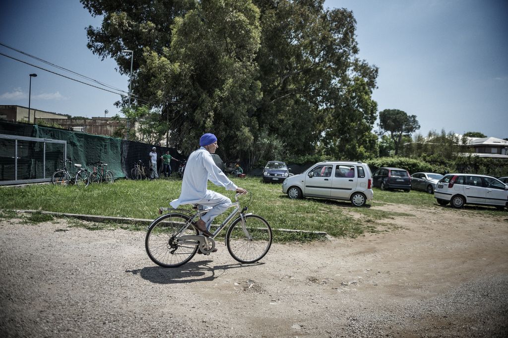 &nbsp;Indiani sikh a Sabaudia (Afp)
