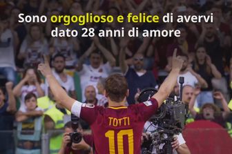 Lettera di Totti ai tifosi: &quot;Crescere romani e romanisti &egrave; un privilegio&quot;