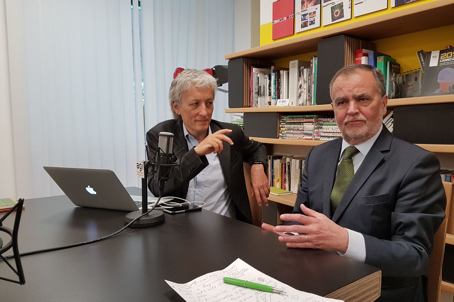 Riccardo Luna e Roberto Calderoli a Viva l'Italia&nbsp;