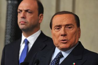 &nbsp;Berlusconi e Alfano (Afp)