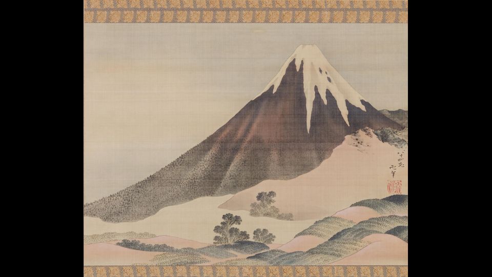Katsushika Hokusai - Il monte Fuji al tramonto, 1843