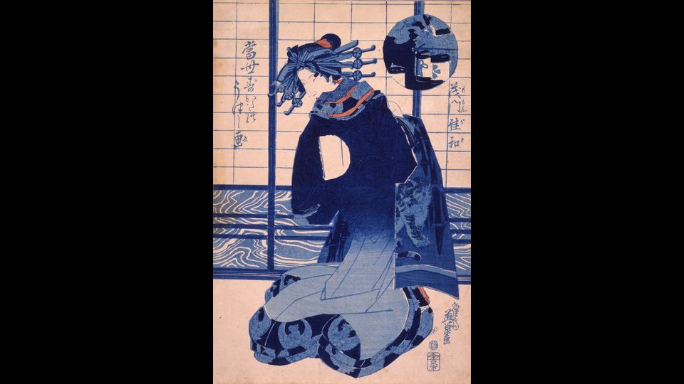 &nbsp;Keisai Eisen - Momongawa, dalla serie Aspetti dello stile moderno. (1830 - 1844)