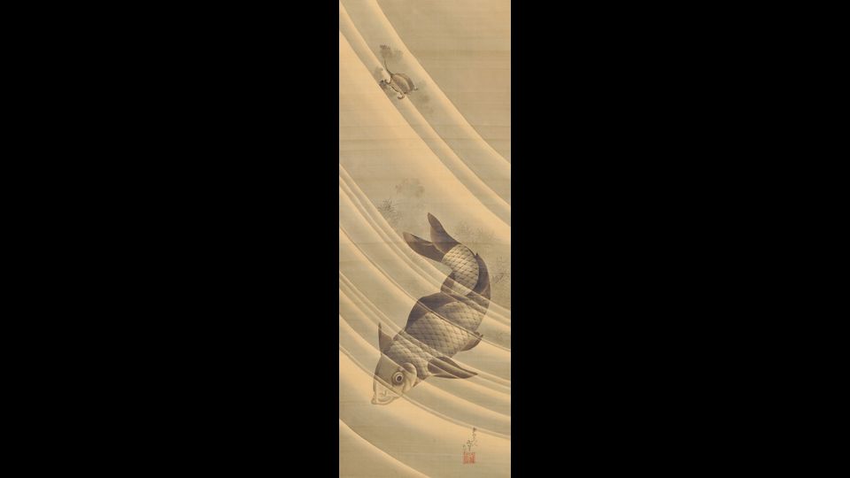 Katsushika Hokusai - Carpa e tartaruga, 1839&nbsp;