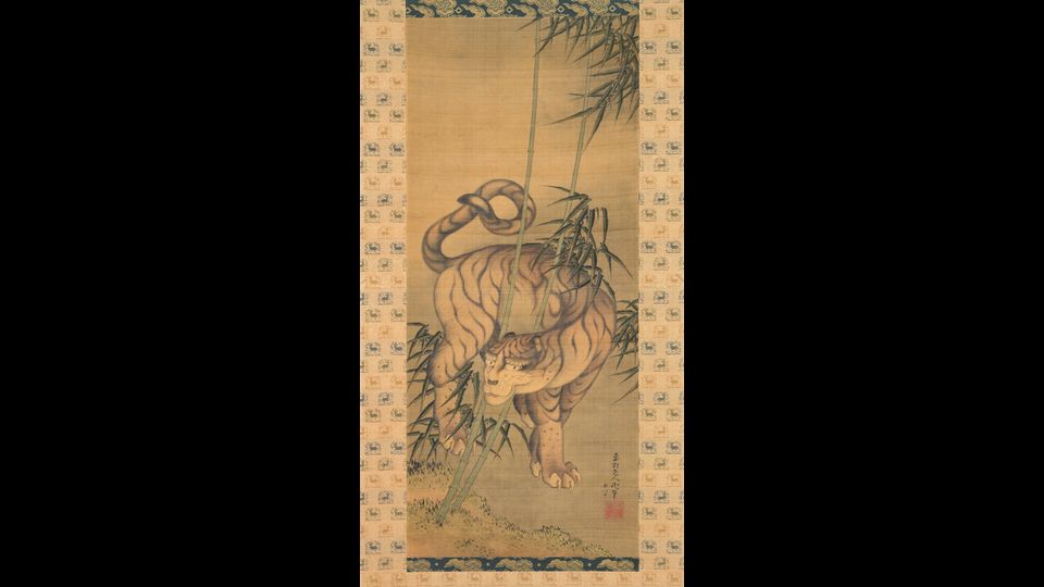 Katsushika Hokusai - Tigre tra i bamb&ugrave;, 1839&nbsp;