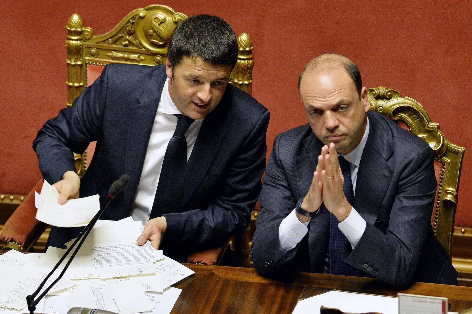 Matteo Renzi e Angelino Alfano