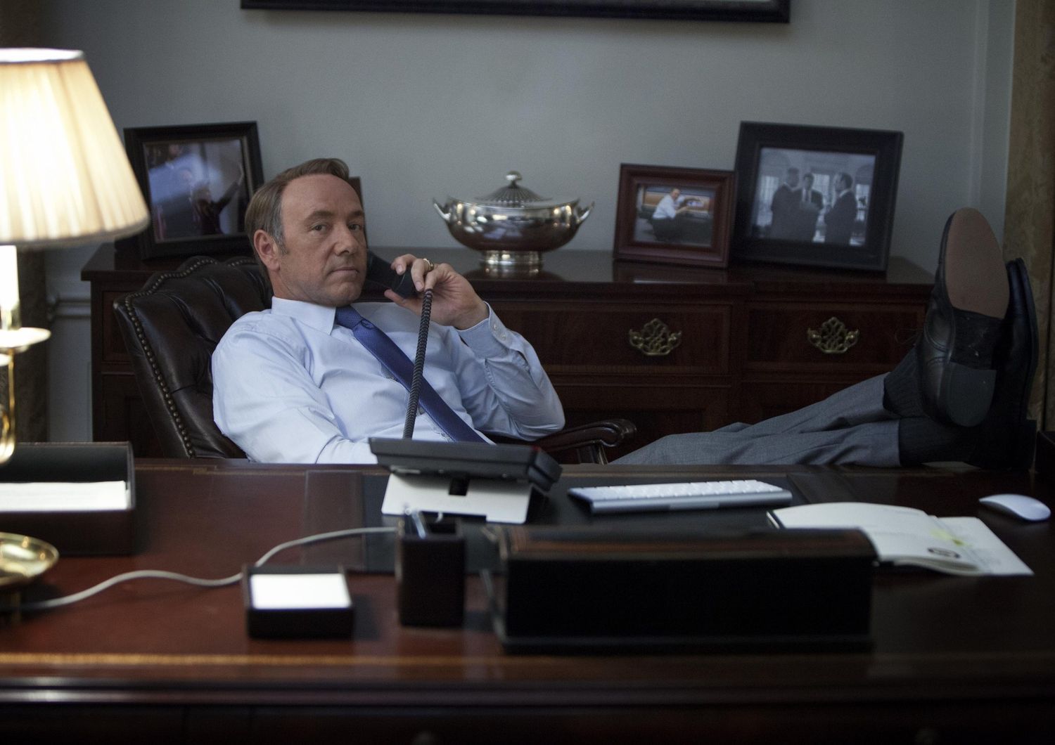 Kevin Spacey nel ruolo di Frank Underwood