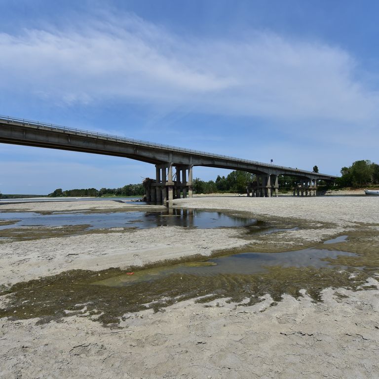 Siccità fiumi Italia (Afp)