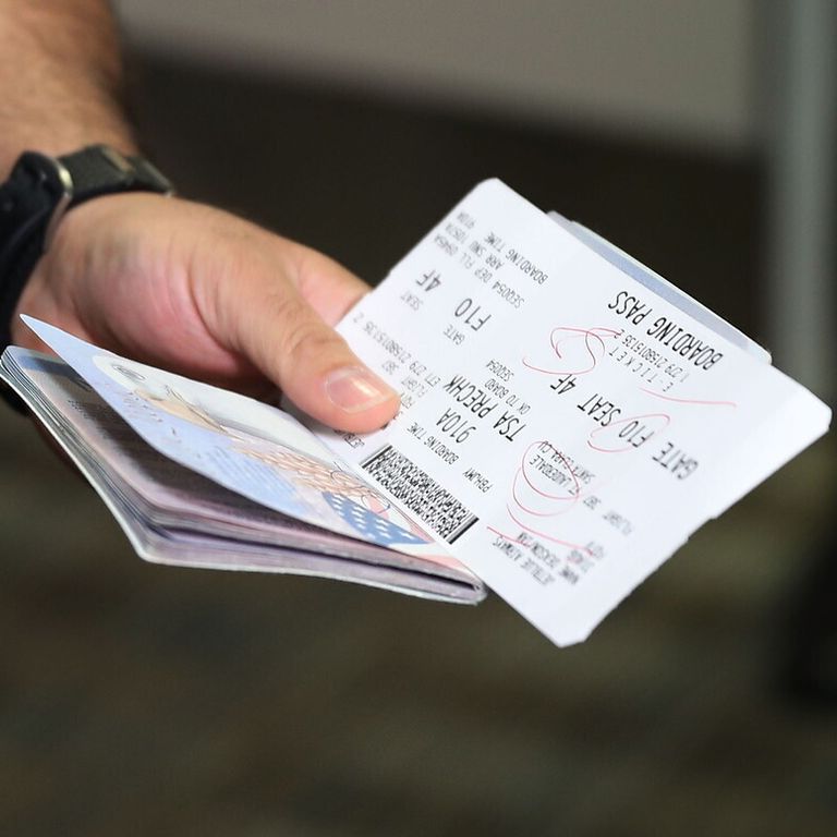 &nbsp;Passaporto e carta di imbarco (Afp)