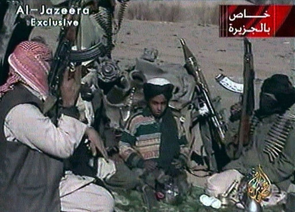&nbsp;Hamza bin Laden in un filmato di Al-Jazeera