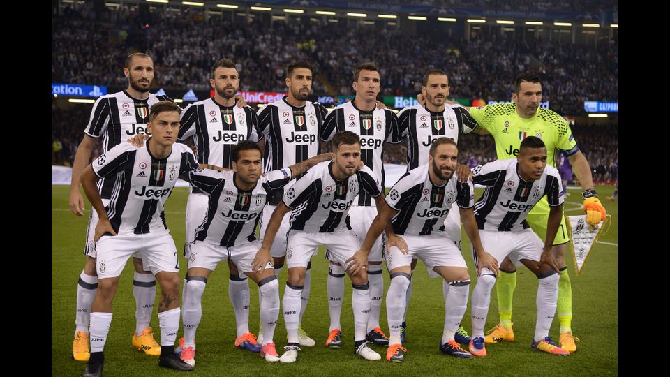 La formazione della Juventus che sfida il Real Madrid nella finale di Champions League a Cardiff (Afp)&nbsp;