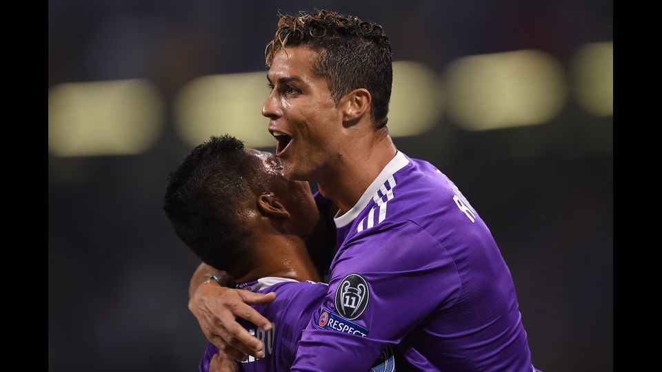 L'esultanza dopo il gol di Cristiano Ronaldo (Afp)&nbsp;