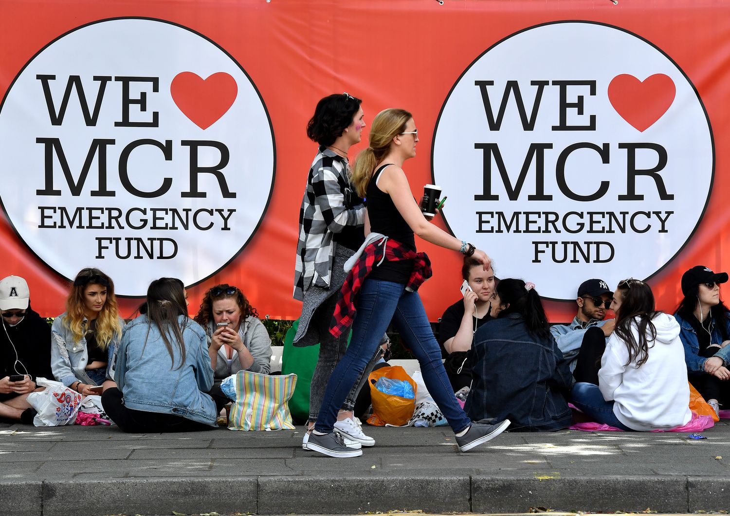 &nbsp;L'attesa per il concerto di Manchester (Afp)