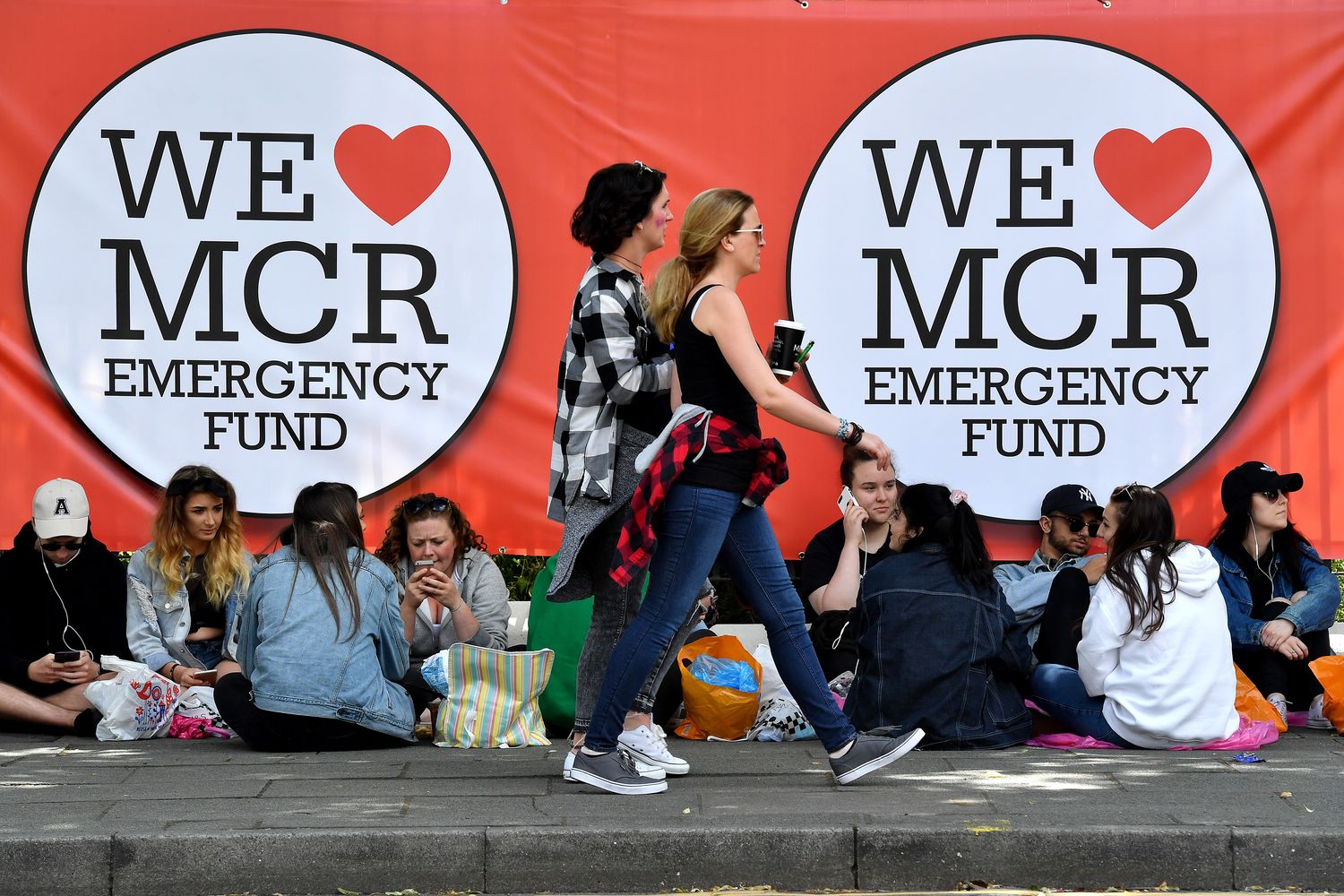 &nbsp;L'attesa per il concerto di Manchester (Afp)