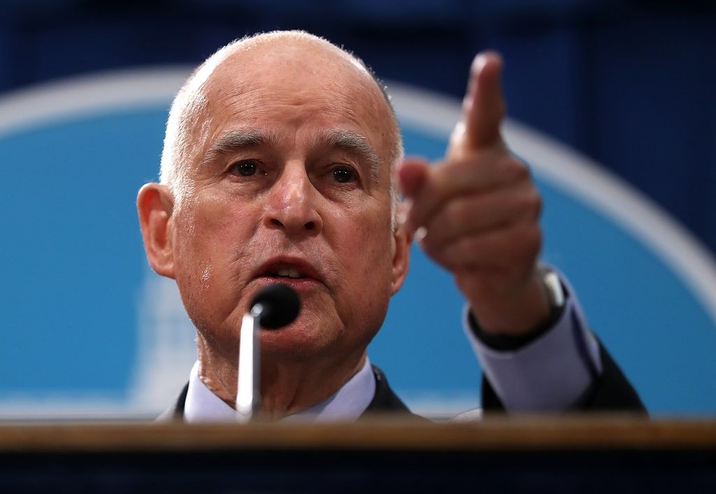 &nbsp;Il governatore della California, Jerry Brown